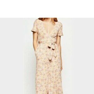 BCBGeneration Floral Jumpsuit M